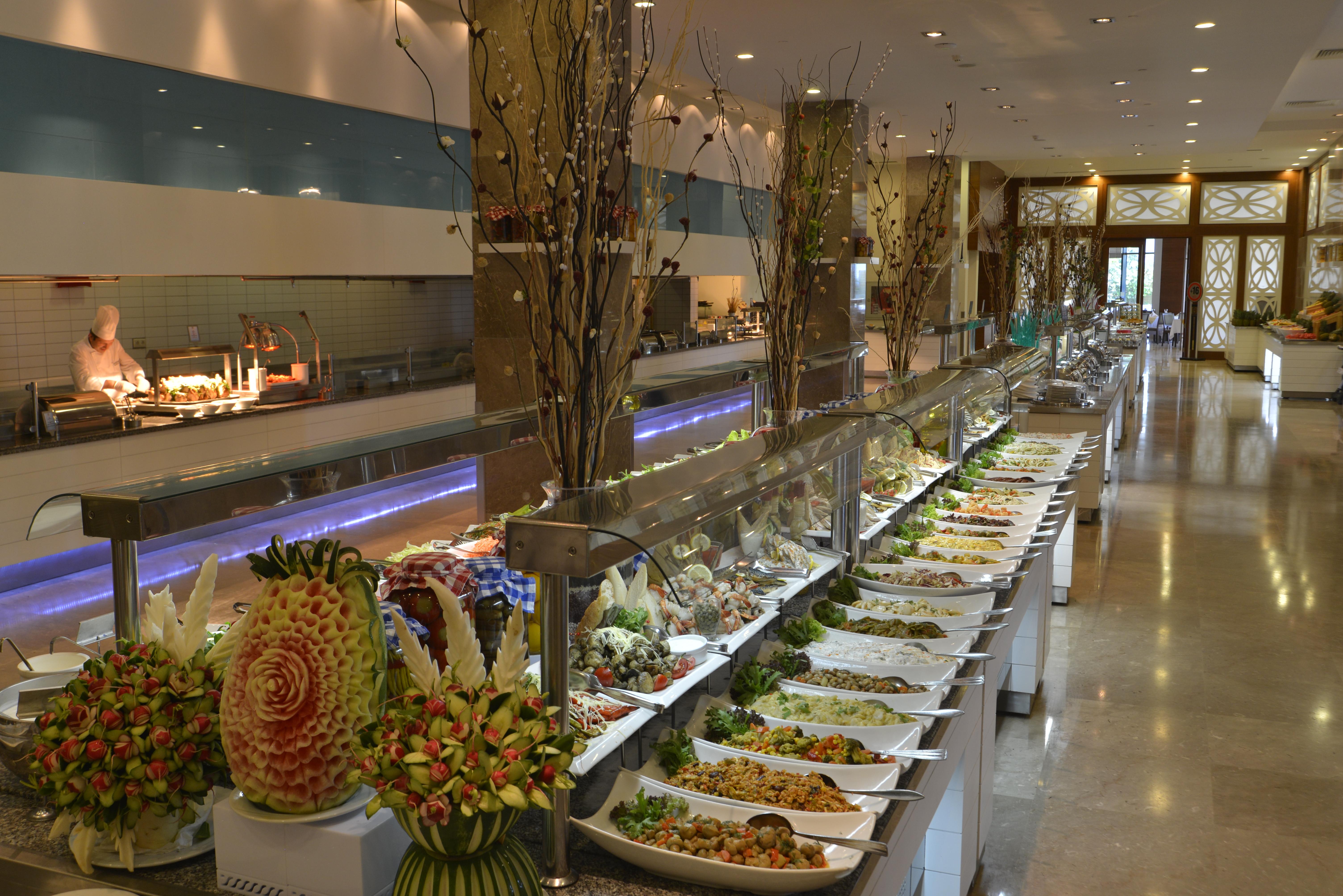 Baia Lara Hotel Анталья Экстерьер фото A buffet at a hotel